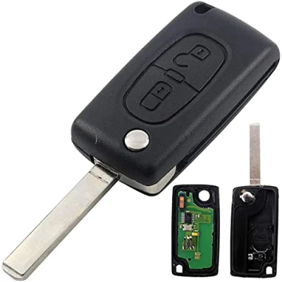 Imagen de Llave completa con electrónica para programar Plip C1 C2 C3 C4 C5 C6 Berlingo Xsara Saxo Picasso 107 207 208 307 407 308 3008 807 5008 Carcasa CE0536 Mando a distancia @Pro