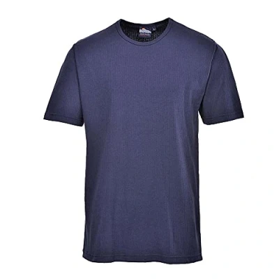 Imagen de Portwest Camiseta Térmica De Manga Corta, Tamaño: L, Color: Marino, B120NARL