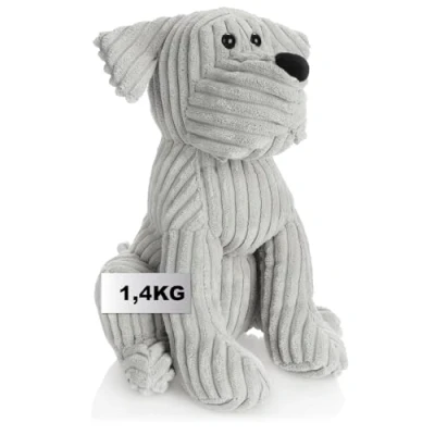 Imagen de com four® Tope de Puerta Soporte Resistente Diseño Perro Lindo Accesorio Funcional para el hogar Ventanas y Puertas, Ideal Corrientes Aire (Compañero Perro)