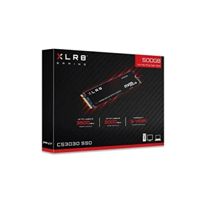 Imagen de PNY XLR8 CS3030 Unidad de Estado sólido M.2 500 GB PCI Express 3D TLC NVMe Disco Duro (500 GB, M.2, 3500 MB/s), Negro