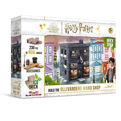 Imagen de Brick Trick Construye, Tienda de varitas Ollivander, Bloques EKO, 230, Partir 7 años Construir con Ladrillos, Color (Trefl 61600)