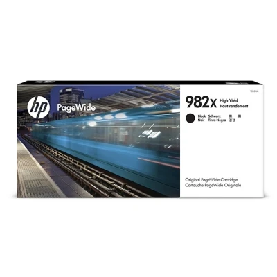 Imagen de HP 982X T0B30A, Negro, Cartucho de tinta Alta Capacidad PageWide Original, 20.000 páginas, compatible con impresoras inyección Managed Serie MFP E776, E77650 y E77660