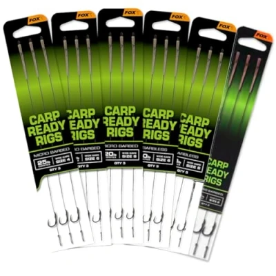Imagen de Fox Carp Ready Rigs Wide Gape 2 20cm (25lb) (3 pcs) Bajo de línea carpfishing