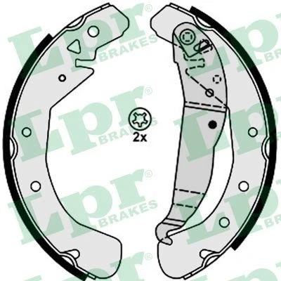 Imagen de LPR 08210 Zapatas de Freno 230 42 OPEL: Astra G Berlina, Combo C Tour, CC