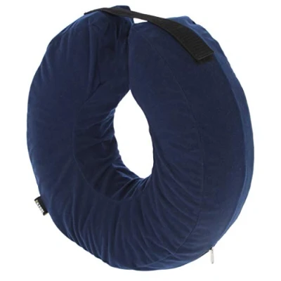 Imagen de Maxi Pet 80834 Albornoz Hinchable para Perros (Circunferencia del Cuello 18 30 cm), Color Azul