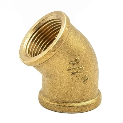 Imagen de Accesorios latón roscados (Codo 45˚ H/H, 3/4&quot;)
