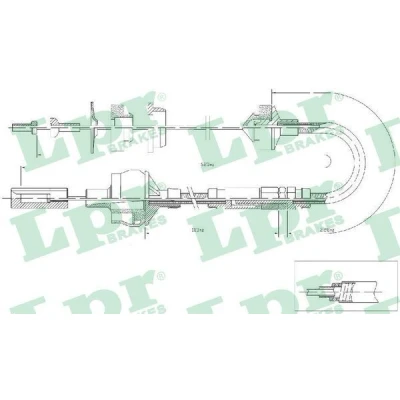 Imagen de LPR C0012C Cable de Embrague con reajuste manual CITROËN: Berlingo / First I Furgón,