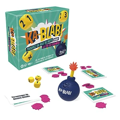 Imagen de Hasbro Gaming F2562801 Ka Blab juego para familias, adolescentes y niños, a partir de 10 años, grupo 2 6 jugadores, por los creadores Scattergories, Idioma Francés