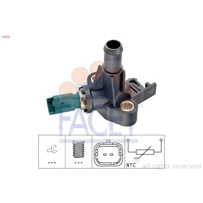 Imagen de FACET 7.3318 Sensor, temperatura del refrigerante Made in Italy OE Equivalent FIAT: Panda I Hatchback