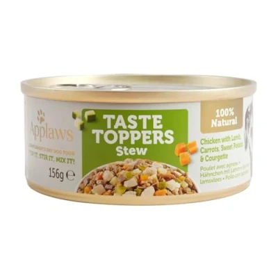 Imagen de APPLAWS Dog Lata Topper ESTOF Pollo Cordero VERDR 12 X 156 GR