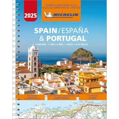 Imagen de España &amp; Portugal 2025. Atlas De Carreteras Y Turistico 04460 (a 4 Spi
