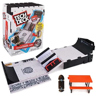 Imagen de Tech Deck Pista Skate de Dedos The Berrics Transforming Park X Connect Creator Juego Rampas con una Fingerboard 76 cm Almacenamiento 6066471 Juguetes Niños 6 Años +