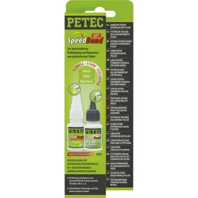 Imagen de PETEC 93550 Pegamento universal 30C + 80C sin silicona incoloro