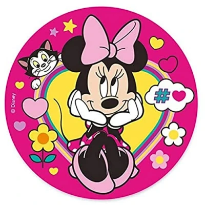 Imagen de Dekora Decoracion Tartas de Cumpleaños Infantiles en Disco Oblea Disney Minnie Mouse 20 cm