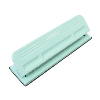 Imagen de Craftelier Perforadora de discos para cuadernos anillas scrapbooking (álbum recortes) o proyectos manualidades; perfora hasta 3 hojas 90 g/m². Tamaño aprox. 29 x 9 5 cm