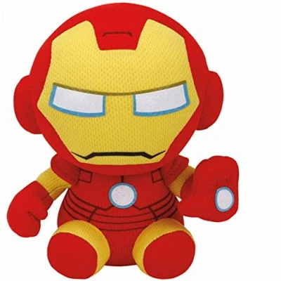 Imagen de Ty Beanie Boos Collezione Marvel, Iron Man, Tutti i Tuoi Eroi Preferiti in Versione Morbido Peluche da Collezionare, Idea Regalo per Grandi e Piccini T41190, 16 cm