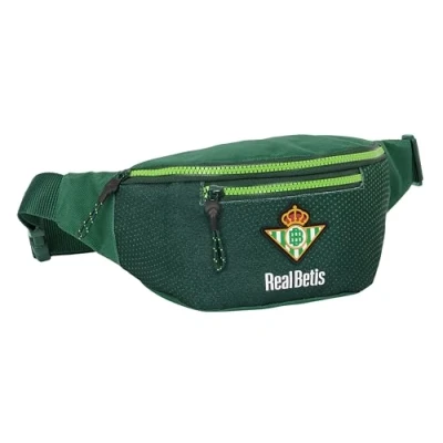 Imagen de Safta Real Betis BALOMPIÉ Riñonera con Bolsillo Exterior, Ideal para Jóvenes y Niños de Diferentes Edades, Cómoda Versátil, Calidad Resistencia, 23x9x12 cm, Color Verde
