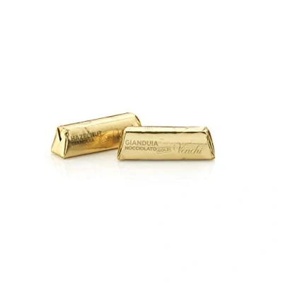 Imagen de Venchi Minilingote de Chocolate con Avellanas y Gianduia Bombón del Piamonte IGP Enteras, 1 kg Sin Gluten