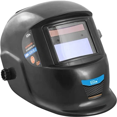 Imagen de Güde 16921 GSH TC 2 Casco de soldadura automático (filtro oscurecimiento automático, 100 x 48 mm, nivel ajustable DIN 9 13)