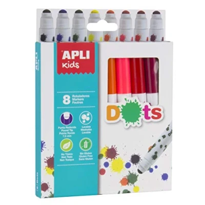 Imagen de APLI Kids 16805 Rotuladores Dots 8 Ud