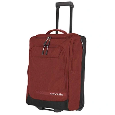 Imagen de travelite Bolsa de Viaje Trolley tamaño S, Equipaje Mano, Serie Kick Off: práctica con Ruedas para Vacaciones y Deportes, 44 litros, Rojo (Red), S (55 cm)