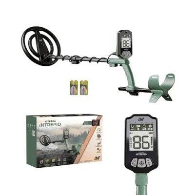 Imagen de MINELAB X Terra Intrepid, Detector de metales profesional todo terreno para adultos con bobina impermeable, 2 modos detección e identificaciones objetivo claras