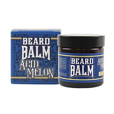 Imagen de HEY JOE Beard Balm Nº3 ACID MELON 60ml Balsamo para barba con ARGÁN, JOJOBA, COCO y manteca de KARITÉ. Aroma a MELÓN