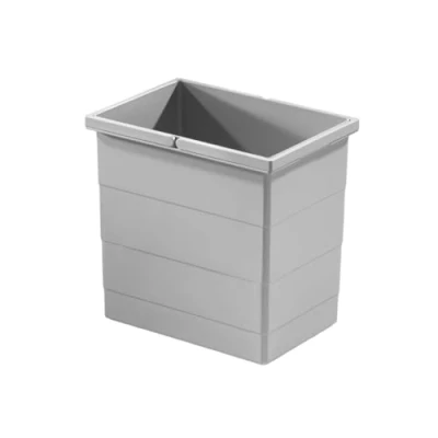 Imagen de Hailo Cubo interior 1093479 18 litros con doble asa de basura para ahorro espacio Tandem/Rondo Plástico Gris Claro Repuesto Apto los modelos 3603631, 3603931,