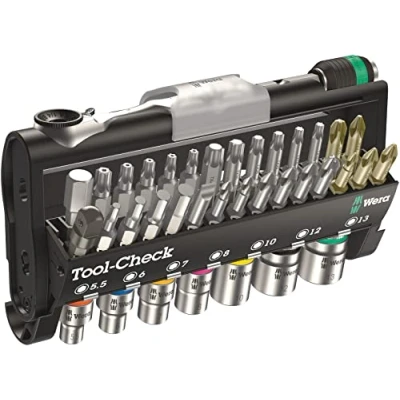 Imagen de WERA 05073220001 Tool Check 1 Estuche de puntas con carraca y llaves vaso
