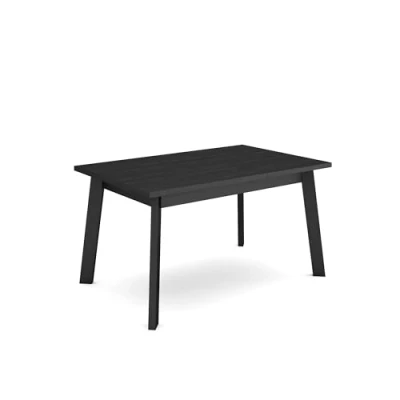 Imagen de Skraut Home Mesa Comedor Fija Cocina y Salón 140 para 6 comensales Patas de Madera Estilo Moderno Negro