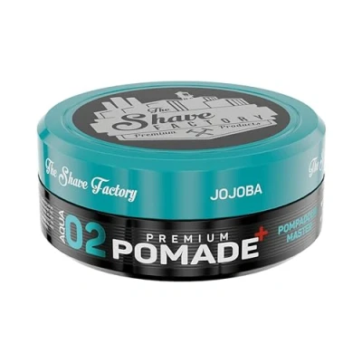 Imagen de The Shave Factory Pomada prémium de 150 ml 02 Pompadour Master con jojoba extra Hold &amp; Shine