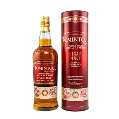 Imagen de Tomintoul CIGAR Malt Speyside Single 43% Vol. 0,7l in Giftbox