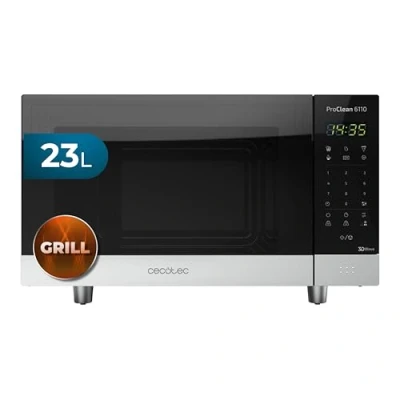 Imagen de Cecotec Microondas negro ProClean 6010. 800 W, Capacidad de 23 Litros, Revestimiento Ready2Clean para una mejor limpieza, Panel Control y tecnología 3DWave, Táctil