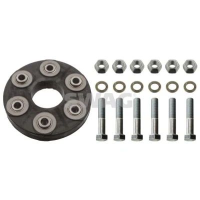 Imagen de SWAG 10 86 0008 Flector 90 delante y detrás 124 con tornillos, arandelas tuercas MERCEDES BENZ: W123 Berlina, /8 Berlina
