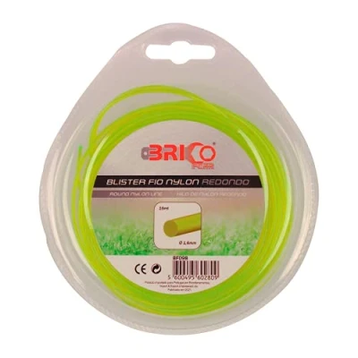 Imagen de Bricoferr BF098 Hilo para desbrozadora (1,6 mm x 15 metros, redondo)