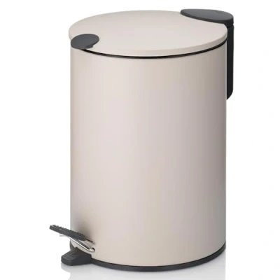 Imagen de Kela 23619 cubo de maquillaje con interior (3 L, cierre silencioso, metal), color beige
