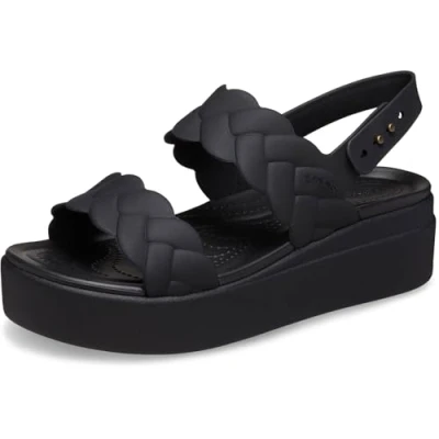 Imagen de Crocs Brooklyn Sandalias con plataforma, Mujer, Talla: 42.5, black Zapatos
