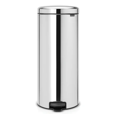 Imagen de Brabantia NewIcon Cubo de Basura Pedal 30 litros, Color Acero Brillante