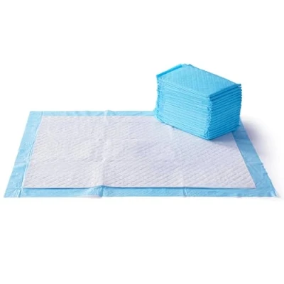 Imagen de Amazon Basics Almohadillas de adiestramiento perros y cachorros, muy resistentes, a prueba fugas con superficie secado rápido, XL, 25 unidades, Azul &amp; Blanco