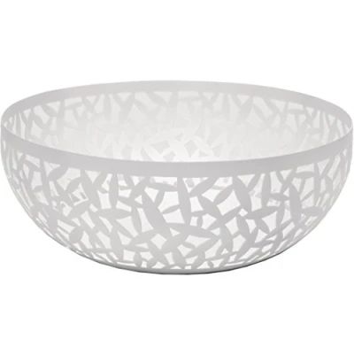 Imagen de Alessi Cactus! MSA04/21 W Frutero Decorado, Acero Inoxidable y Resina Epoxi, Blanco