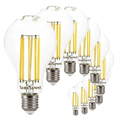 Imagen de SUNSEED 10x Bombilla Estándar Filamento LED E27 16W = 142W Blanco Neutro 4000K