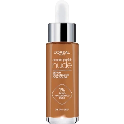 Imagen de L&#039;Oréal Paris Accord Parfait Sérum con Color Ácido Hialurónico Tono 7 8 Tan Deep