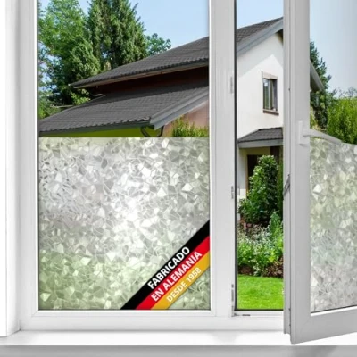Imagen de d c fix vinilo adhesivo para cristales ventanas Chaqueta estático opaco translúcido privacidad decorativo mampara de ducha baño lámina pegatina 45 cm x 1,5 m