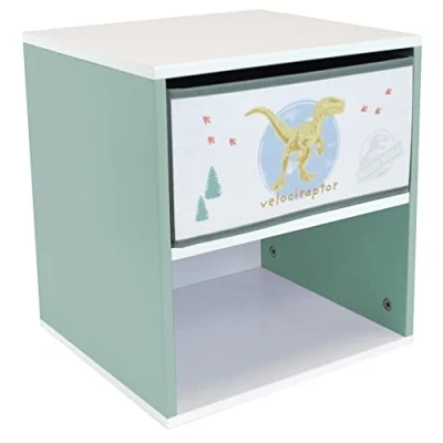Imagen de Fun House 713497 Peppa Pig Chevet/Table de Nuit Avec tiroir H.36 x L. 33 P. 30 cm pour Enfant Mesita Noche con cajón para niños, Madera ingeniería, Blanco, niño
