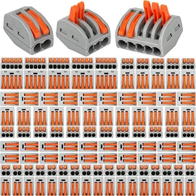 Imagen de 110 PCS de Conectores cable compacto,YUSHIHU bloque terminal cable, 55 piezas 2 puertos / 45 3 10 5 (110pcs)
