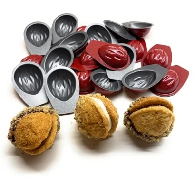 Imagen de CULIMI molde mini tarta Nuez, 20 piezas, hornear, cupcake magdalena, con recubrimiento antiadherente, magdalena horno plato accesorios cocina