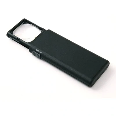 Imagen de Carson LumiPop Lupa de bolsillo con funda deslizable (5x, luz LED)