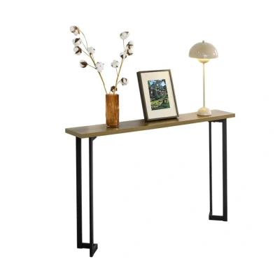 Imagen de SoBuy FSB50 PF Mesa de Consola Entrada Recibidor Estructura y Patas Metal, Estilo Industrial 120 x 75 20 cm ES