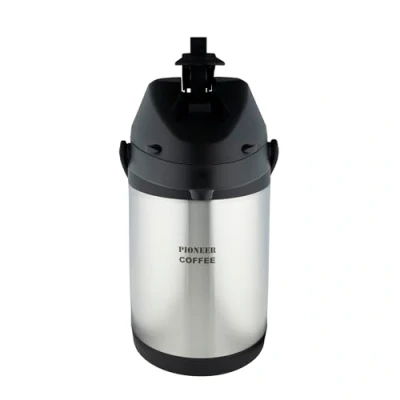 Imagen de Pioneer Flasks, Dispensador de Bebidas, Acero Inoxidable, Airpot, Para Etiquetado Como &quot;COFFEE&quot;, Conferencias o Eventos, 3 Litros, SS30HC COF