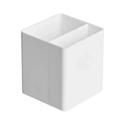 Imagen de Amazon Basics Organizador de plástico, portabolígrafos, blanco